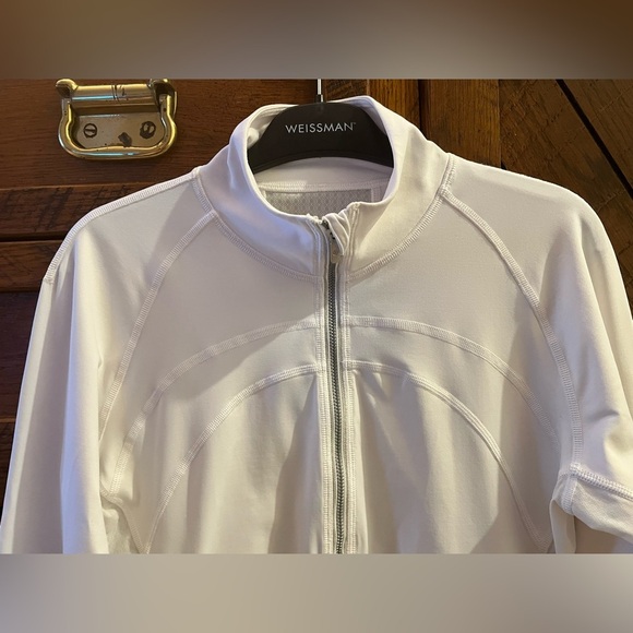 Lululemon White Front Of The Pack Half Zip Pullover Size 4 EUC - Picture 8 of 12